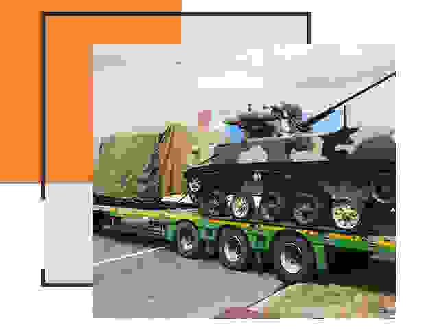 Перевозка военной техники в Азове